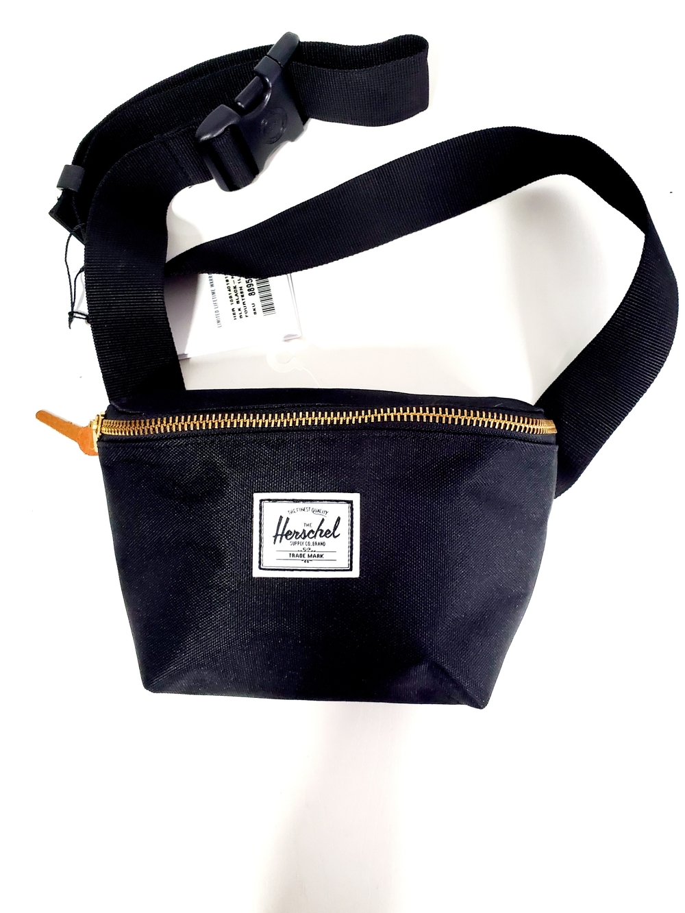 Herschel Supply Company Black Waist Pack with Gold Zipper